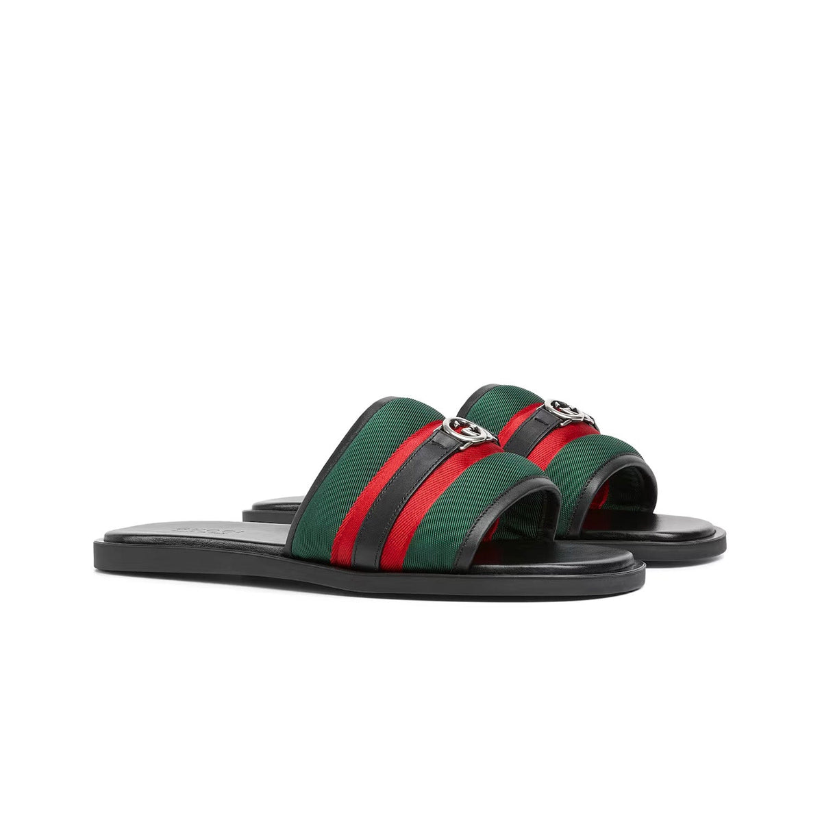 Gucci Men'S Slide Sandal With Interlocking G