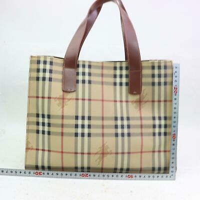 Indistinguishable Burbe**y London Tote Bag Light Brown PVC