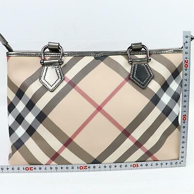 Indistinguishable Burbe**y Shoulder Bag Light Brown PVC (SHC1-14546)