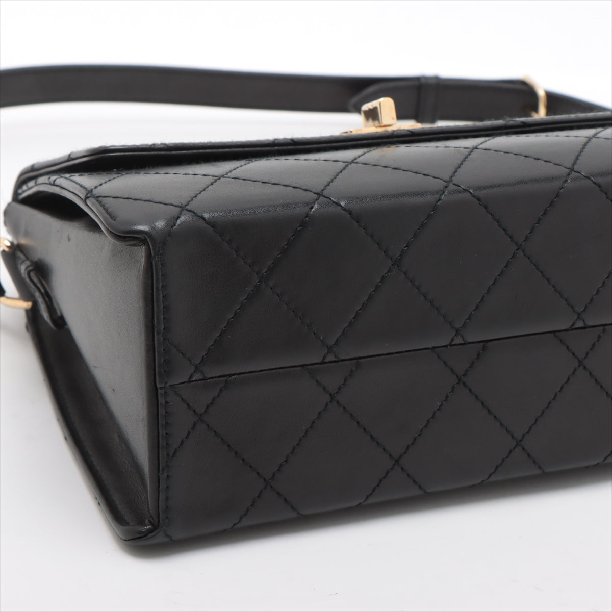 Chanel Lambskin Shoulder Bag 2.55 Black G 5th
