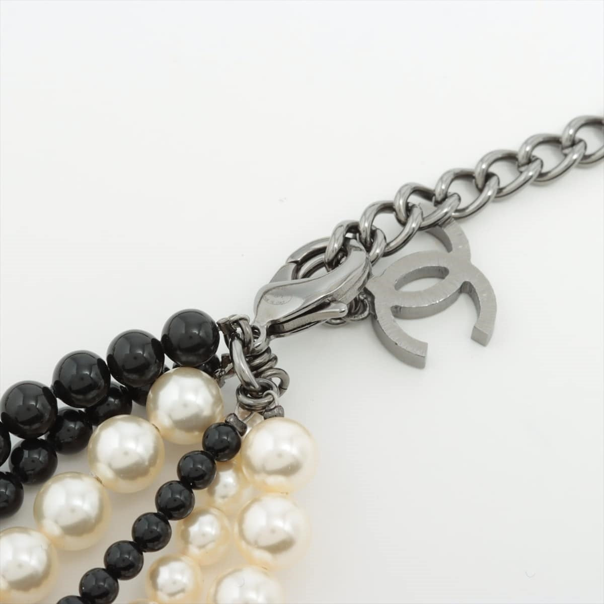 Chanel Coca-Cola B14K Necklace GP x Pearl Silver