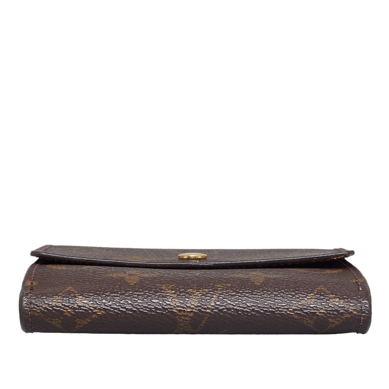 Louis Vuitton Monograms Portmoney Vie Cult Credy Three Folded Wallet M61652 Brown PVC Leather Louis Vuitton
