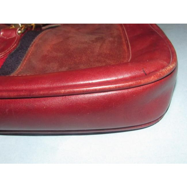 SOLD Rare Gucci burgundy leather and suede 1961 Jackie hobo style shoulder bag
