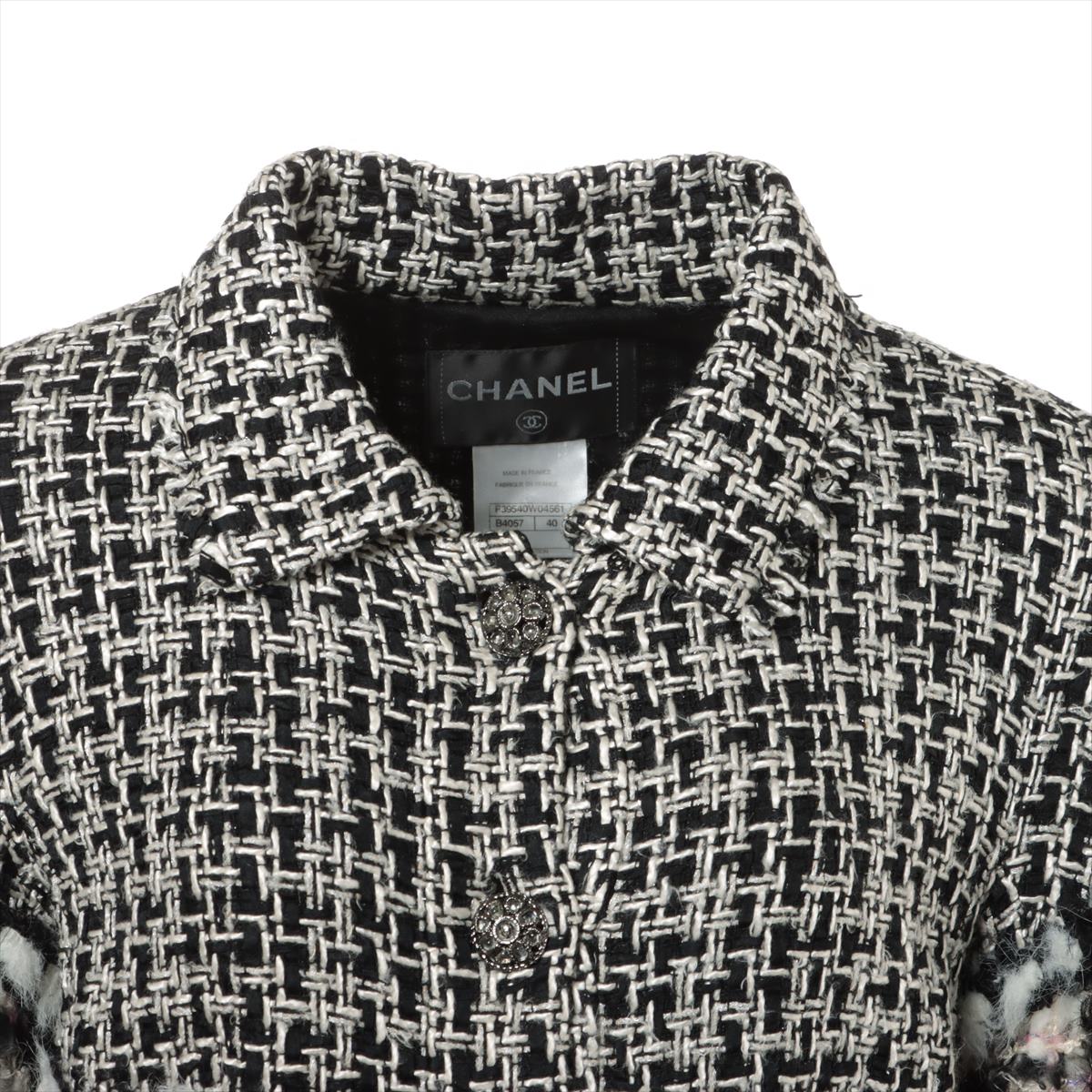 Chanel Coco Grippor P39 Twid Coat 40 Multicolor Fantasy 10AW Collection Runway 21 P39540W04561