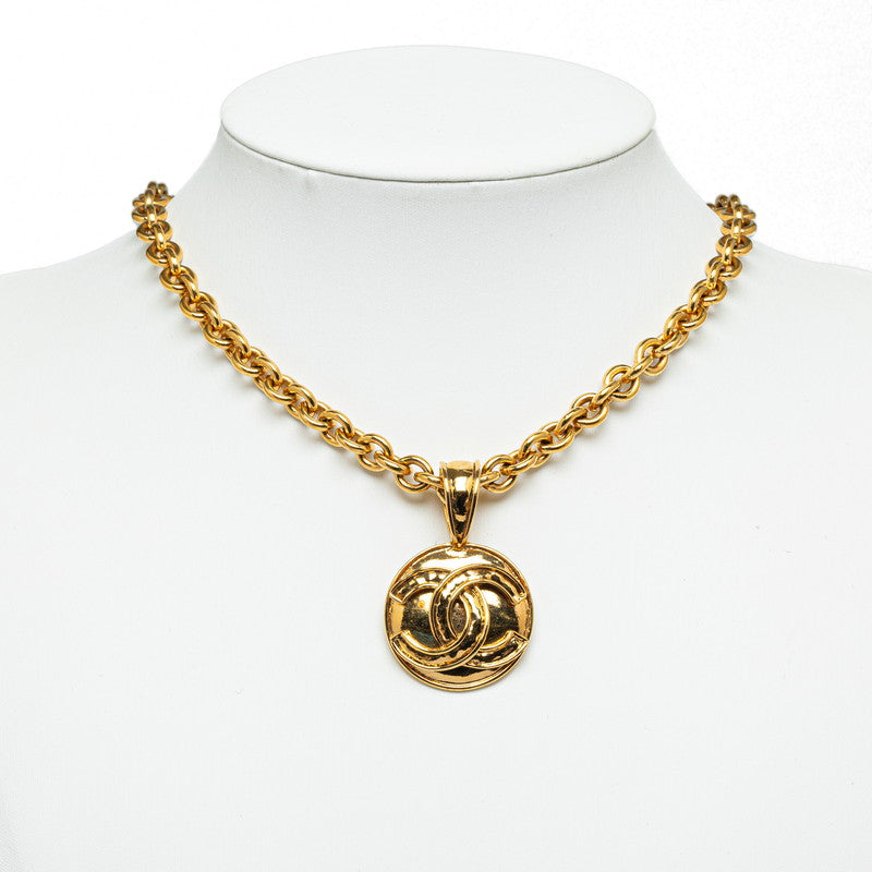 Chanel Vintage Coco Big Round Necklace G Chanel