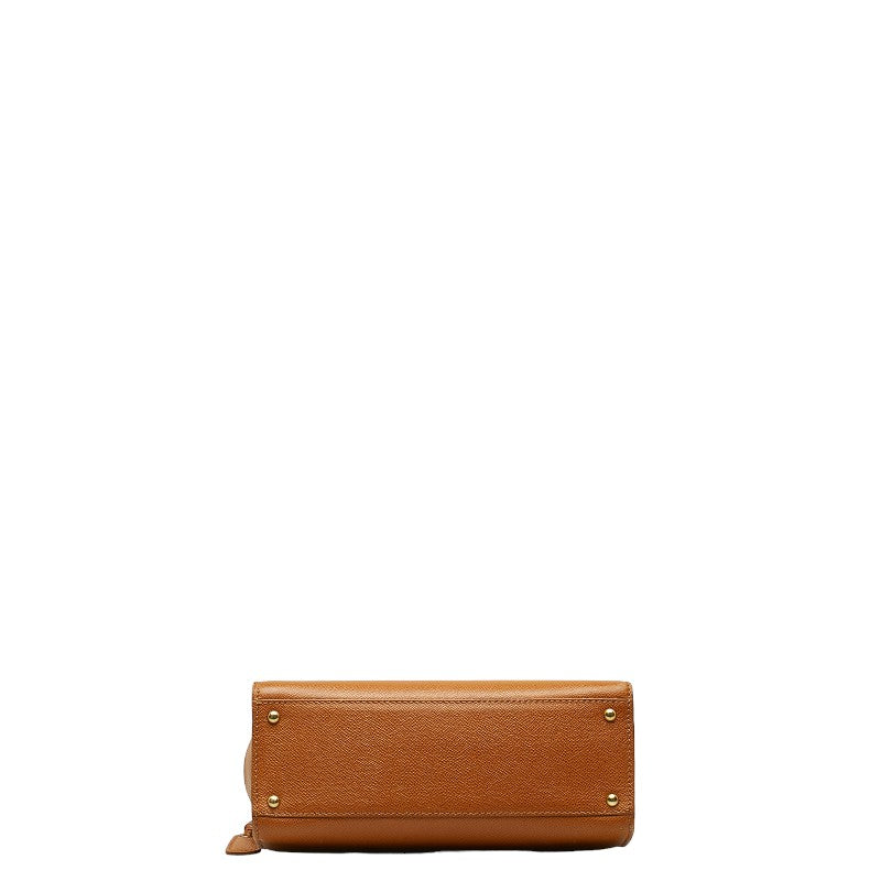 CHANEL CHANEL LOGO TORTE BAG CABIAR SKIN BRUN LADY SCHOOL
