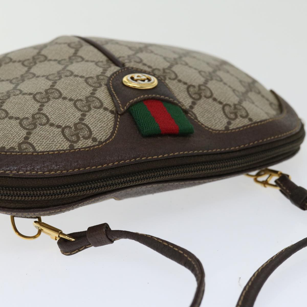 Gucci Ophidia Beige Canvas Shoulder Bag