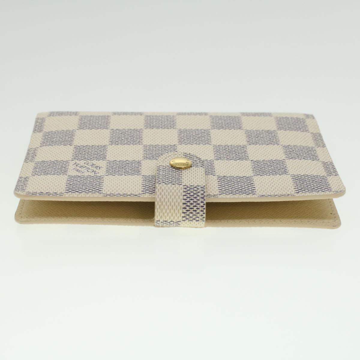 Louis Vuitton White Canvas Couverture agenda de bureau wallet accessories