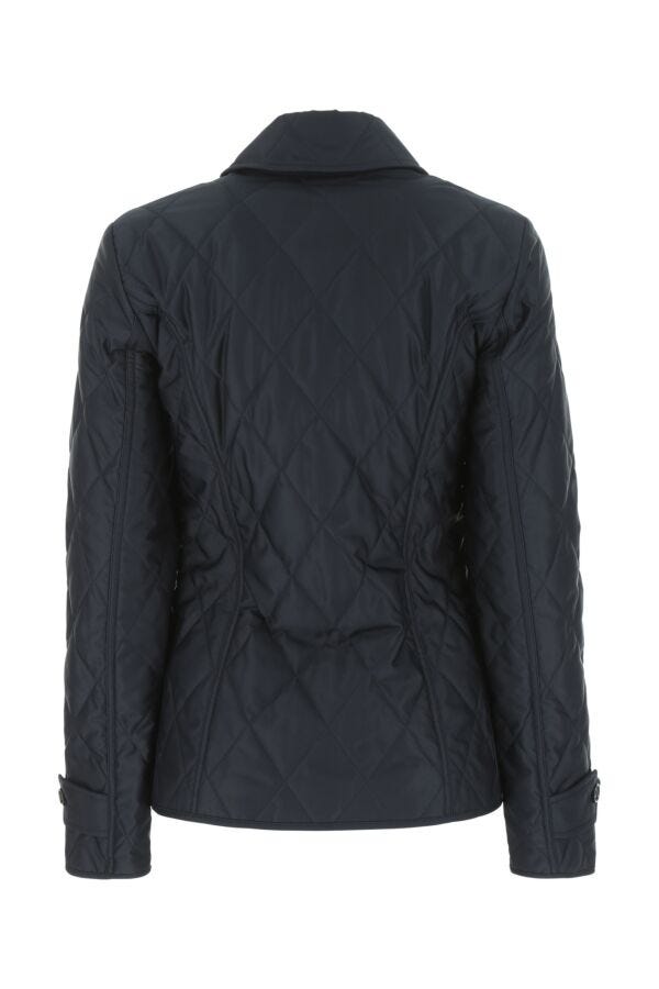 Burberry Woman Navy Blue Polyester Jacket