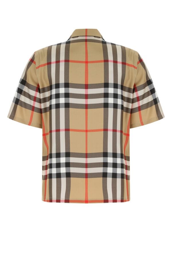 Burberry Man Embroidered Silk Shirt