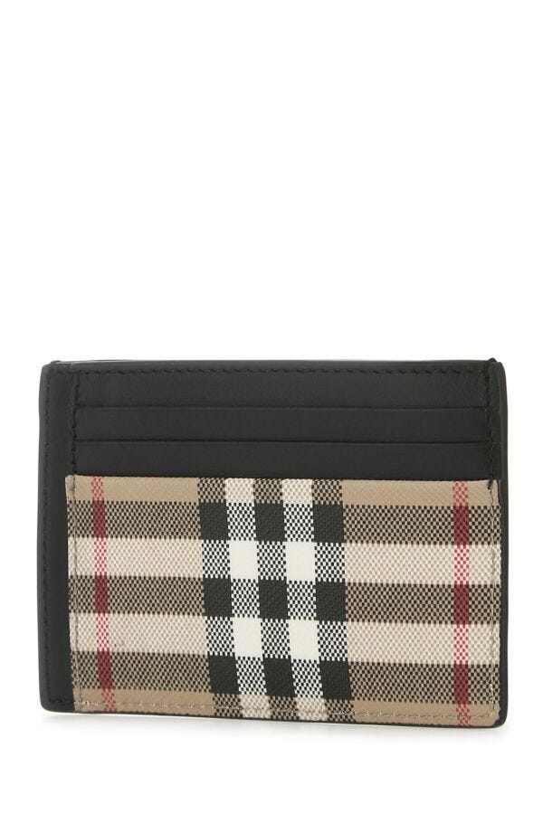 Burberry Man Printed E-Canvas Card Holder