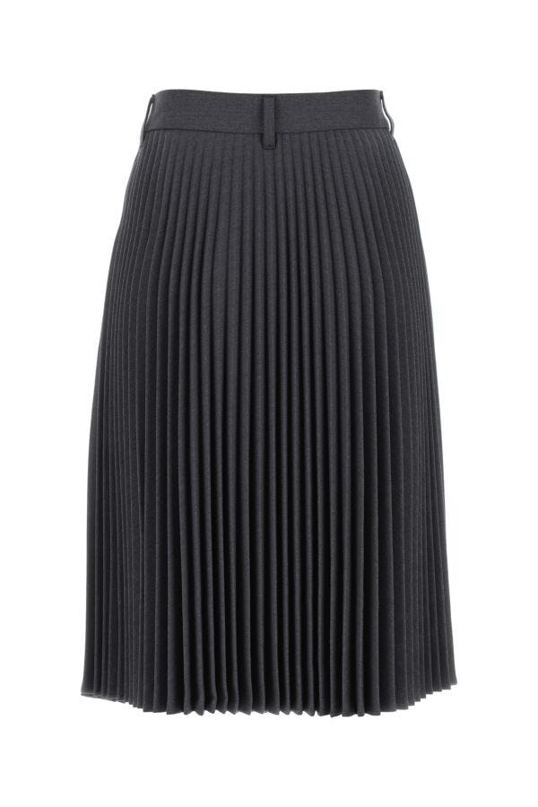 Burberry Woman Graphite Stretch Polyester Blend Pant-Skirt