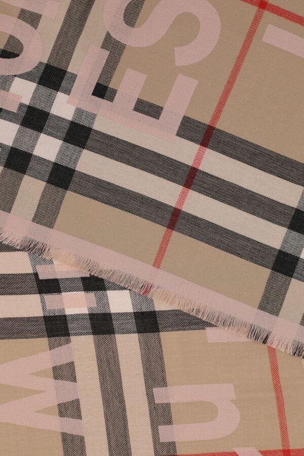 Burberry Woman Embroidered Silk Blend Scarf