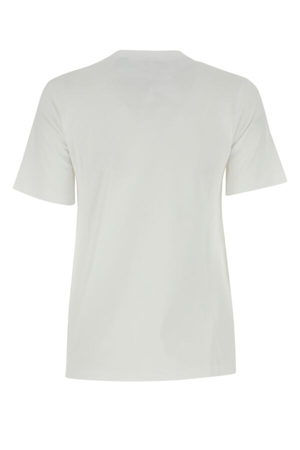 Burberry Woman White Cotton T-Shirt