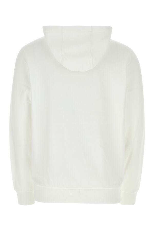 Burberry Man White Cotton Sweatshirt