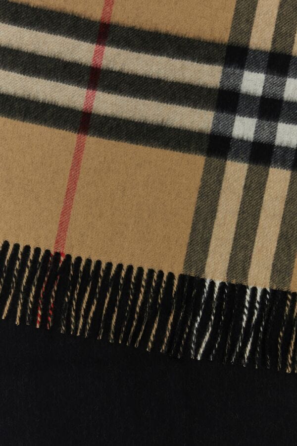 Burberry Unisex Embroidered Cashmere Scarf