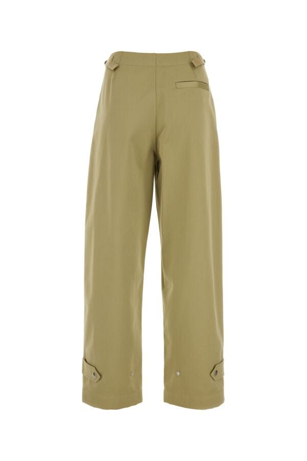 Burberry Woman Military Green Cotton Pant