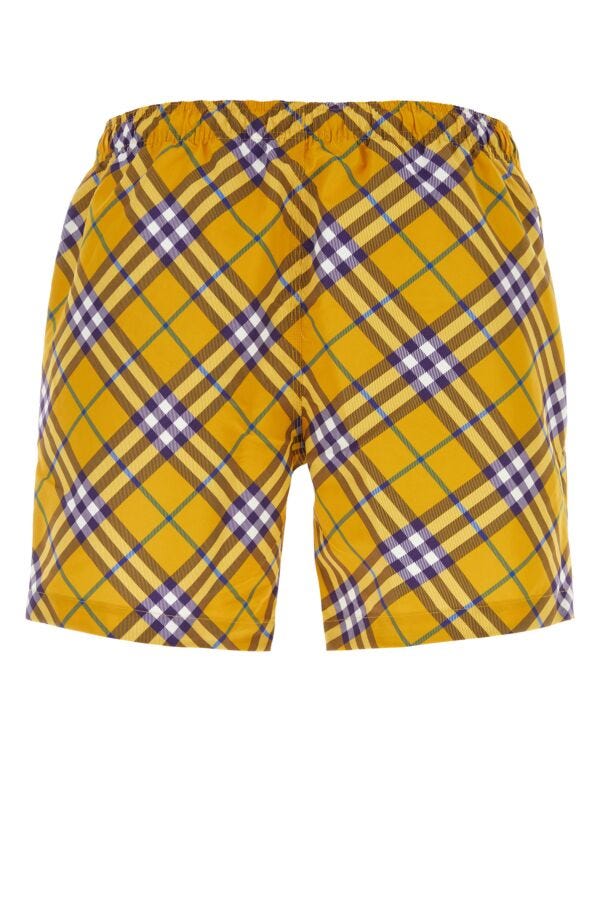Burberry Man Printed Polyester Swimming Shorts
