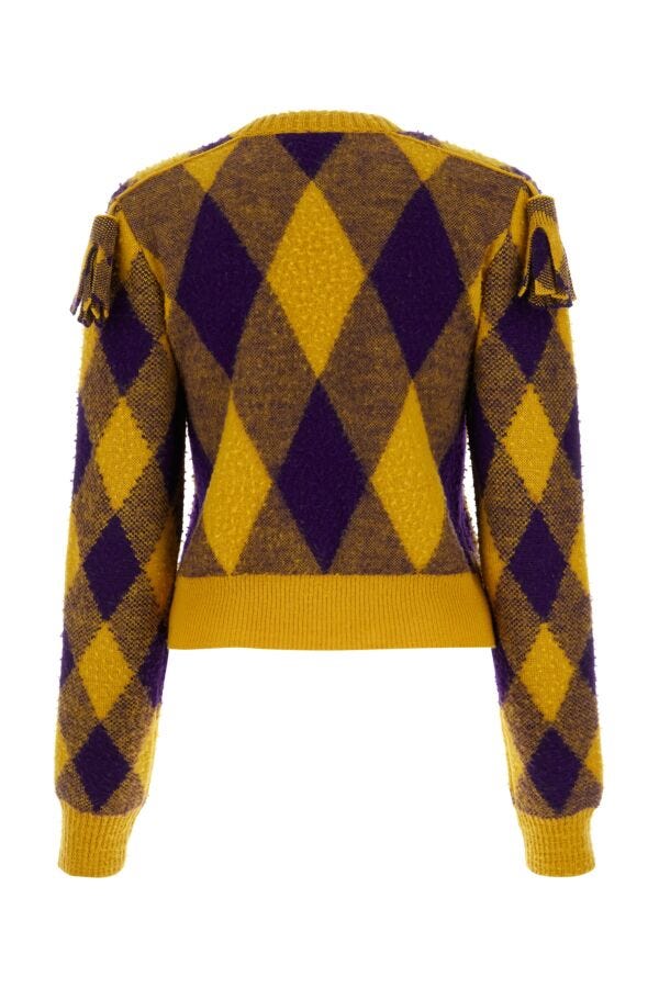 Burberry Woman Embroidered Wool Sweater