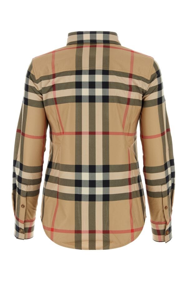 Burberry Woman Embroidered Poplin Shirt