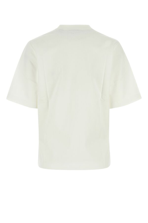 Burberry Woman White Stretch Cotton T-Shirt