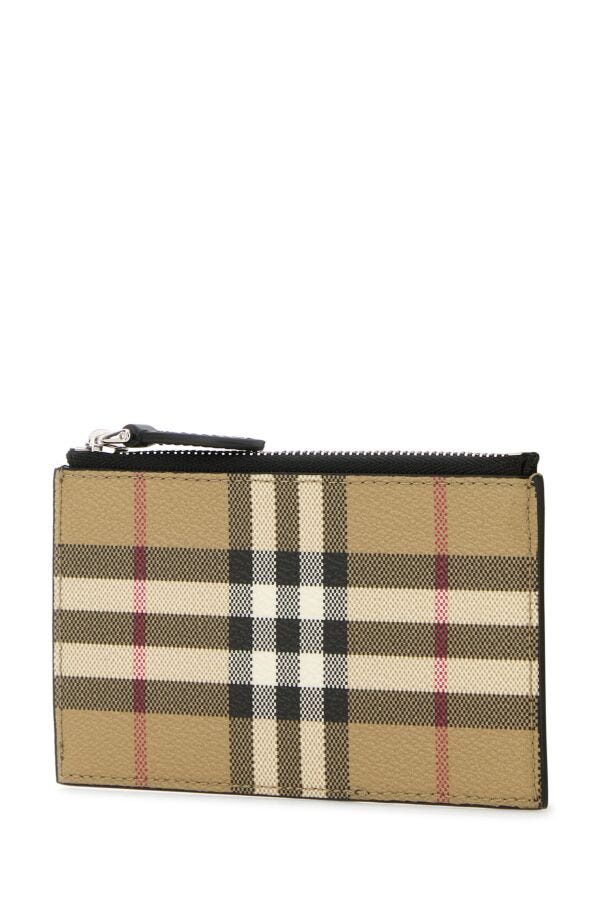 Burberry Man Printed Canvas Card Holder