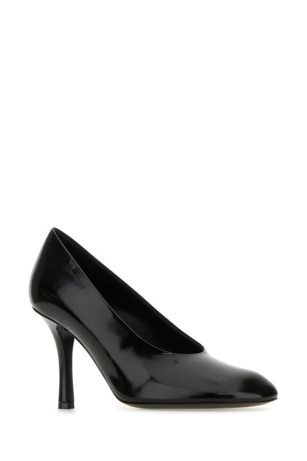Burberry Woman Black Leather Baby Pumps