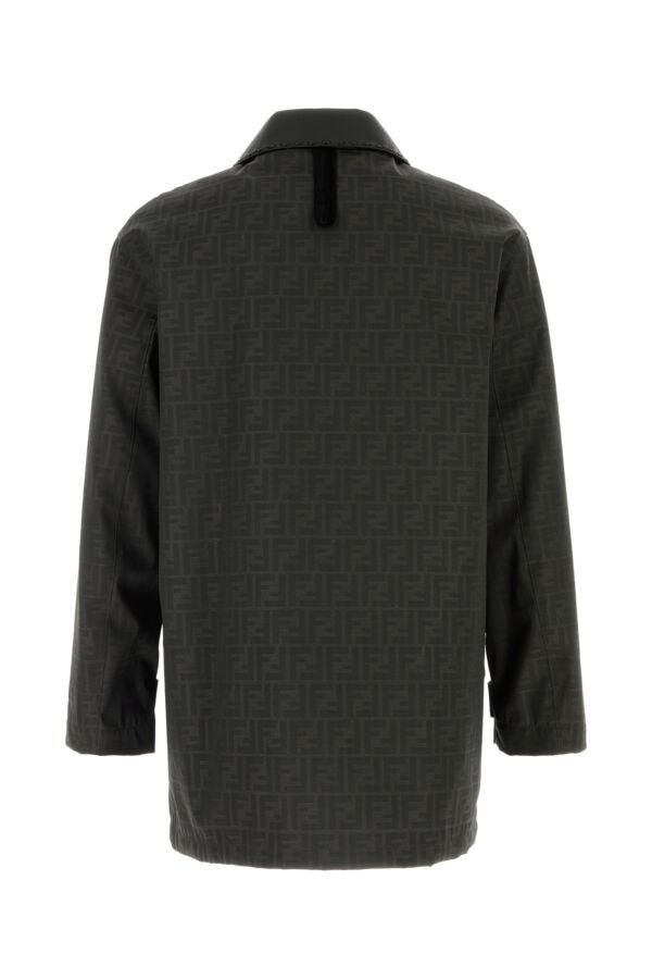 Fendi Man Embroidered Canvas Coat