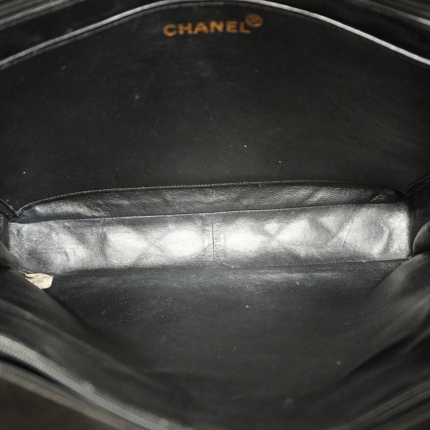 ChanelAuth Matelasse Chain Lambskin Women's Leather Shoulder Bag Black