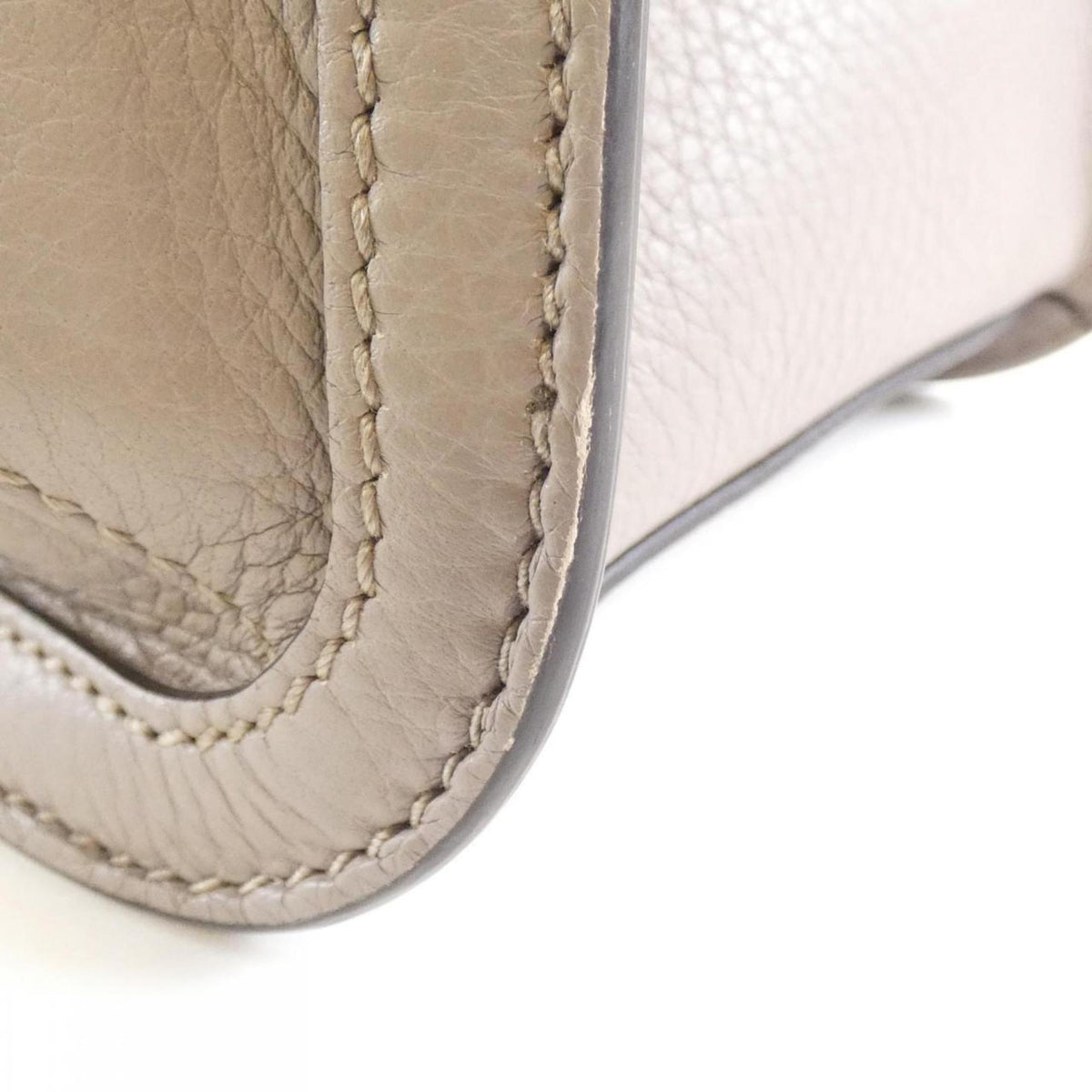 Gucci Light Gray Leather Shoulder Bag