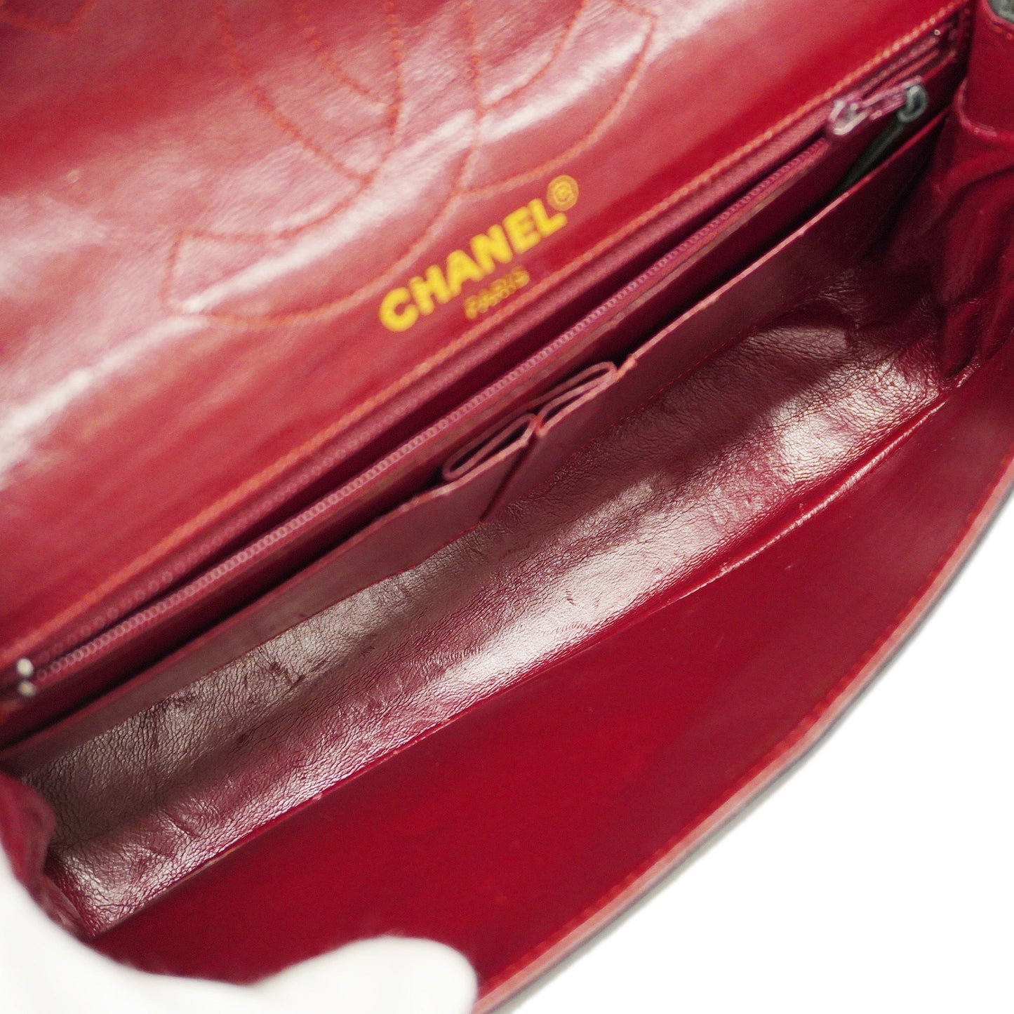 CHANEL Matelasse Paris Limited W Flap W Chain Women's Leather Shoulder Bag