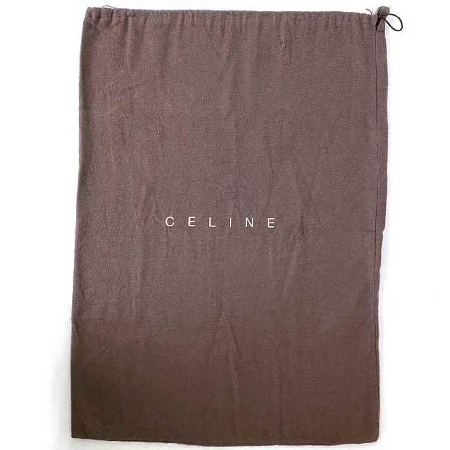 Celine Tote Bag Black Gold C Macadam MC00/2 Canvas Leather CC Shoulder Ladies