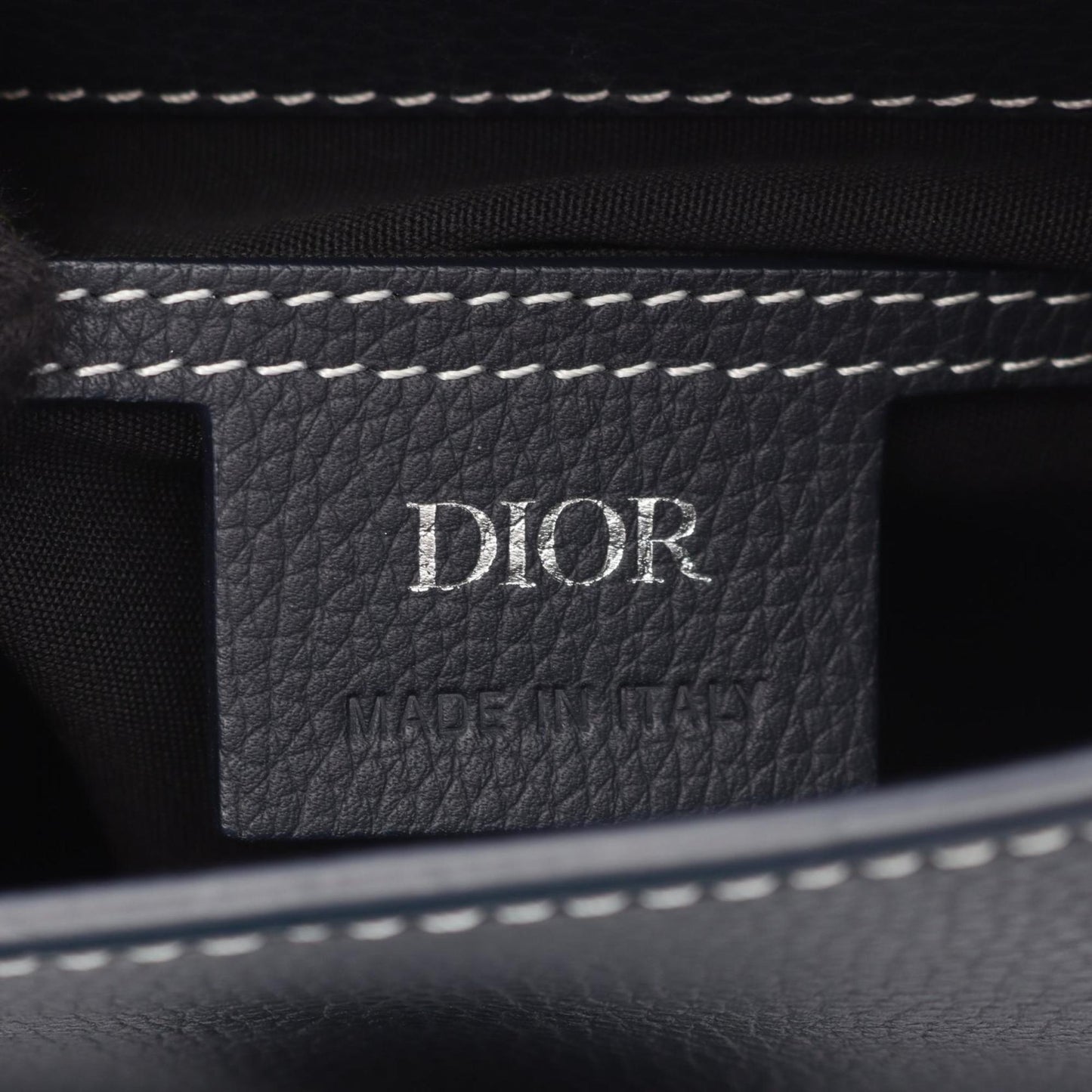 Christian Dior Navy Leather Backpack ()