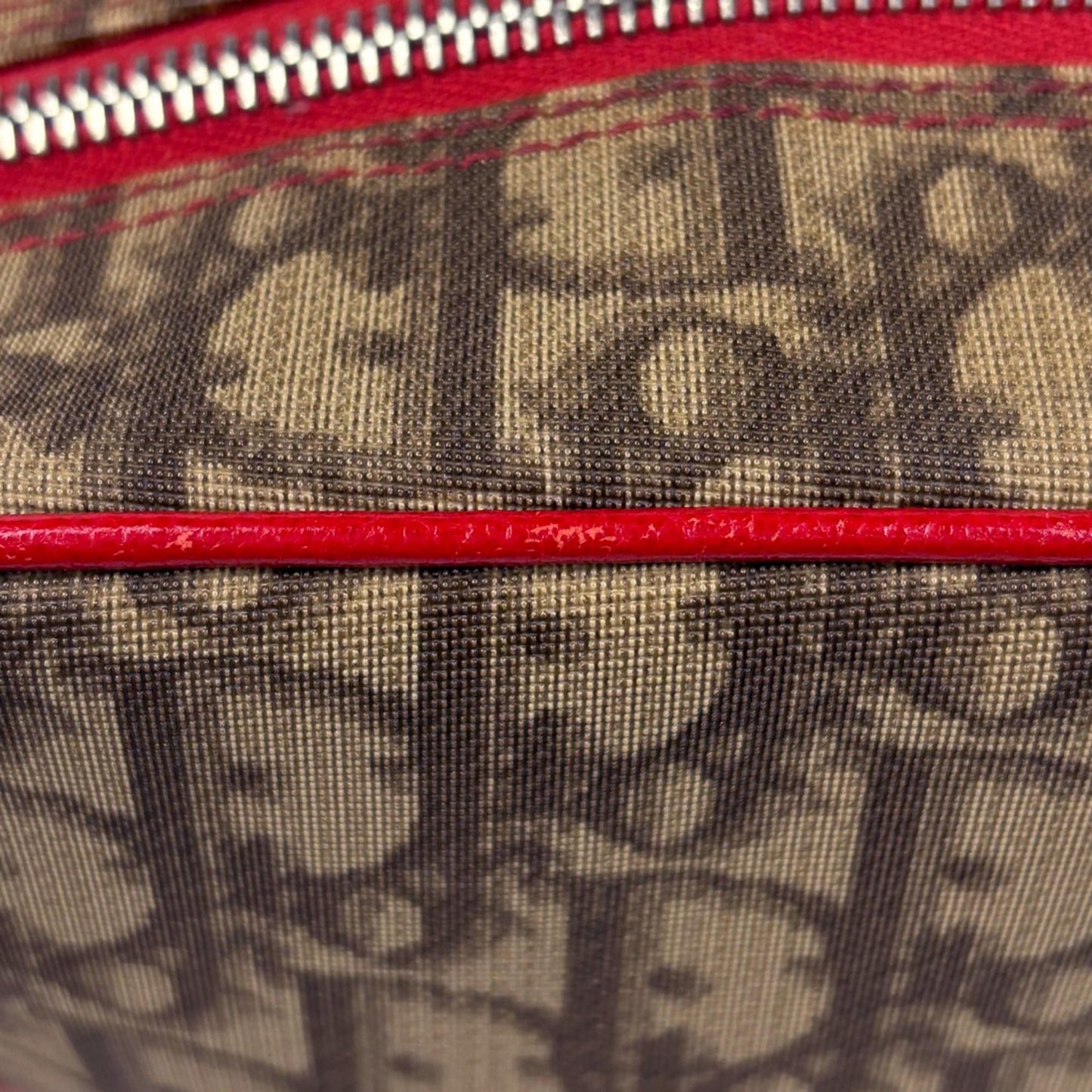 Christian Dior Trotter Brown Multi-Color Coated Canvas Leather Shoulder Bag ()