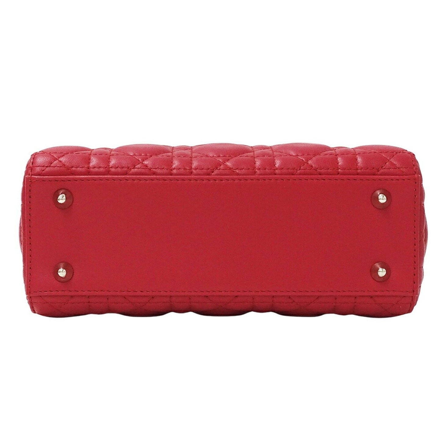 Christian Dior Pink Red Leather Handbag Shoulder Bag ()