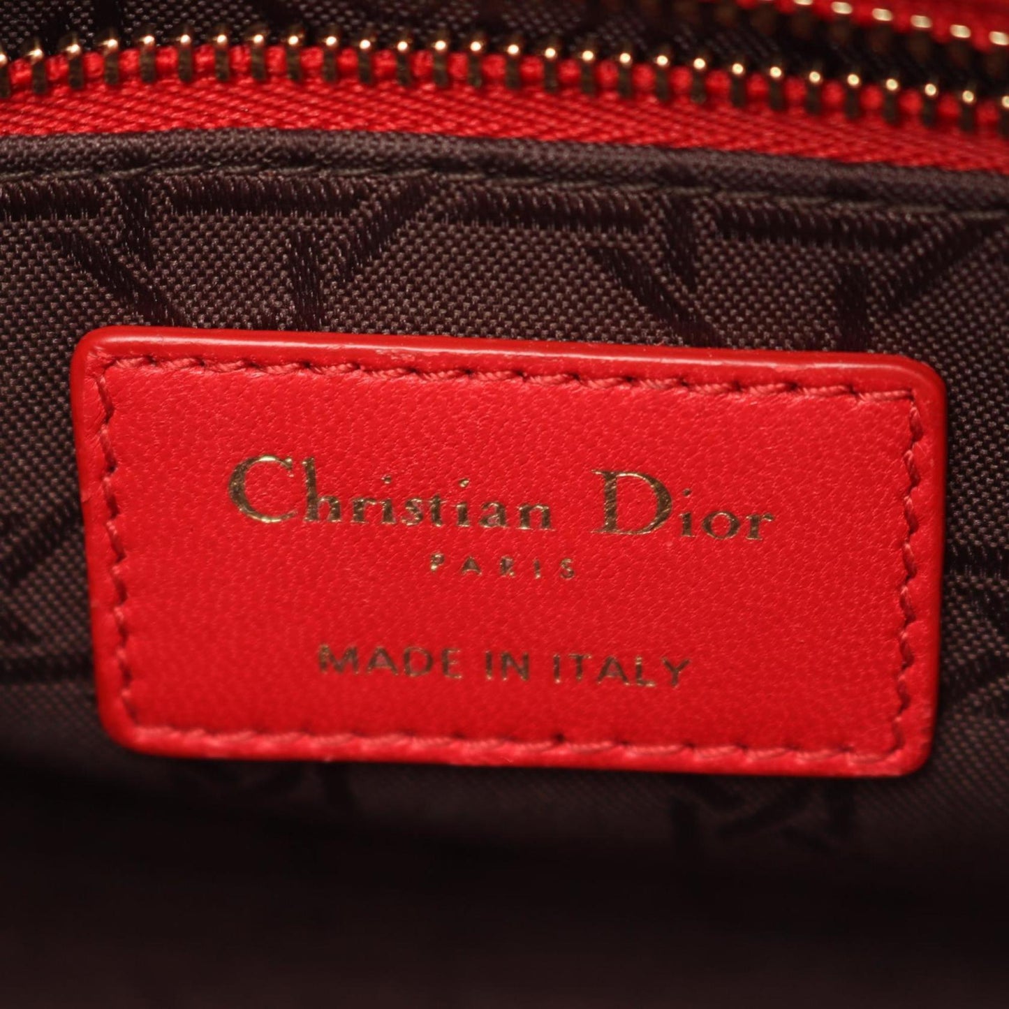 Christian Dior Red Color Leather Handbag ()