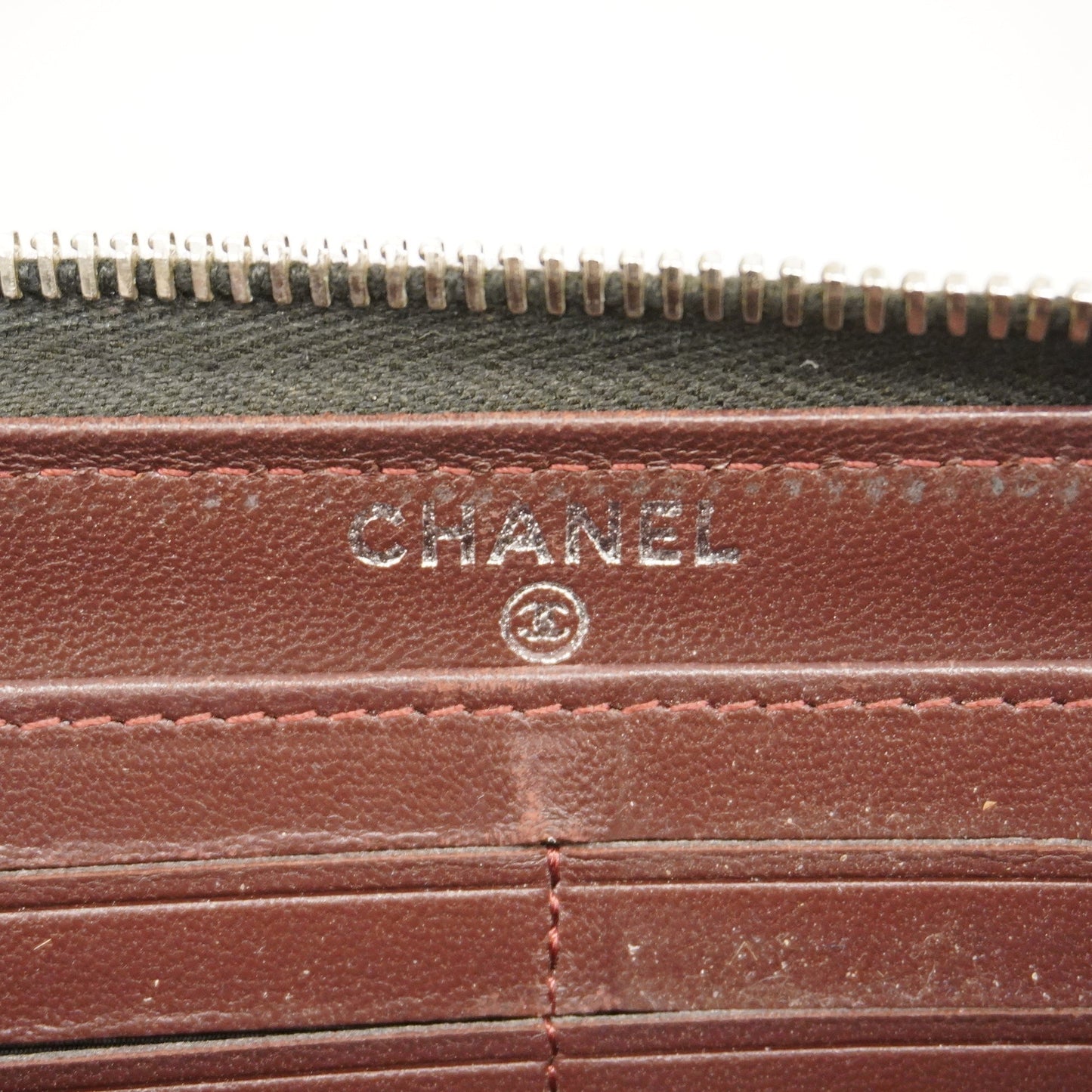 ChanelAuth Matelasse Long Wallet Silver Metal Fittings Women's Lambskin Black