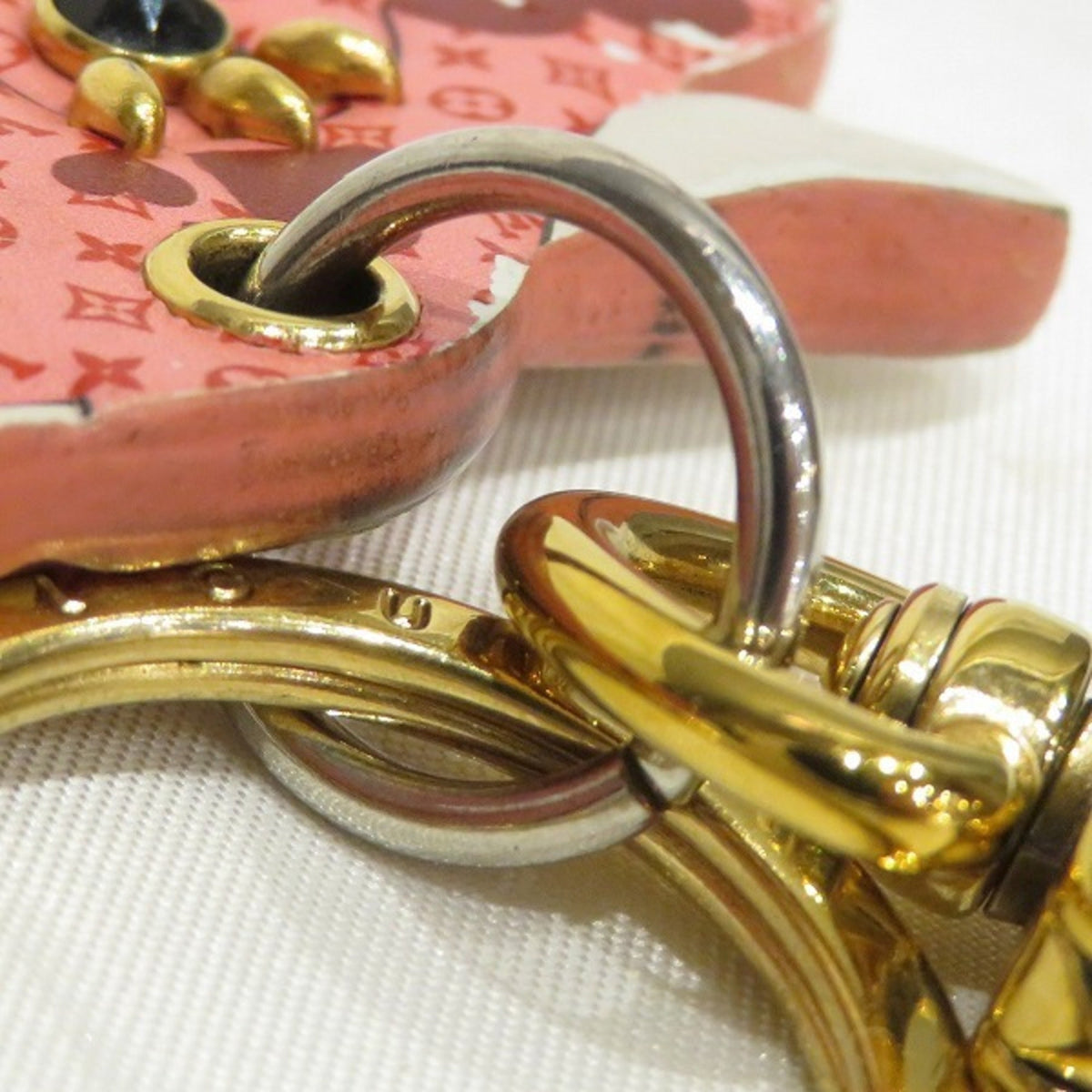LOUIS VUITTON Monogram Porto Cle LV Rodeo M80243 Charm Brand Accessory Key Ring Keychain Ladies