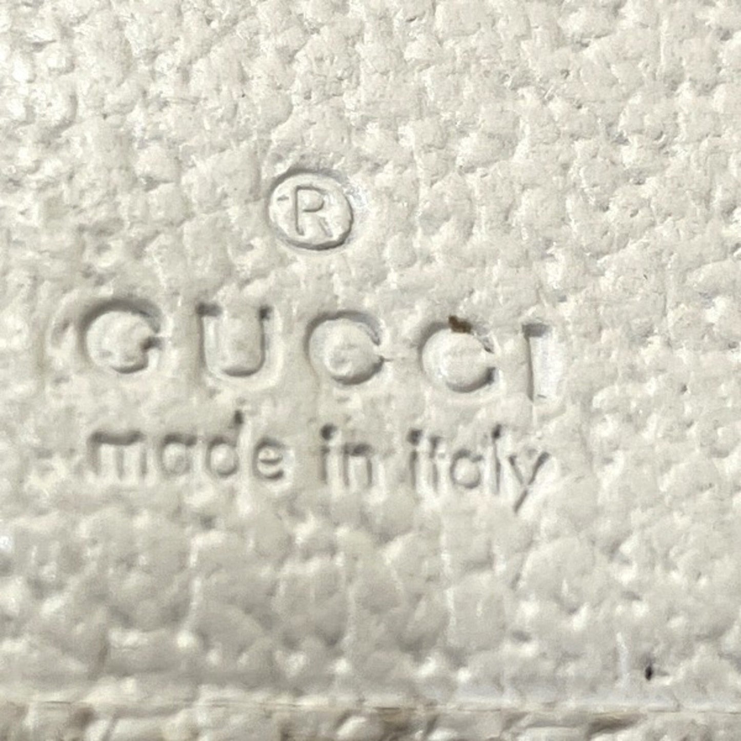 Gucci Brown White Canvas Leather Coin Purse/Coin Case
