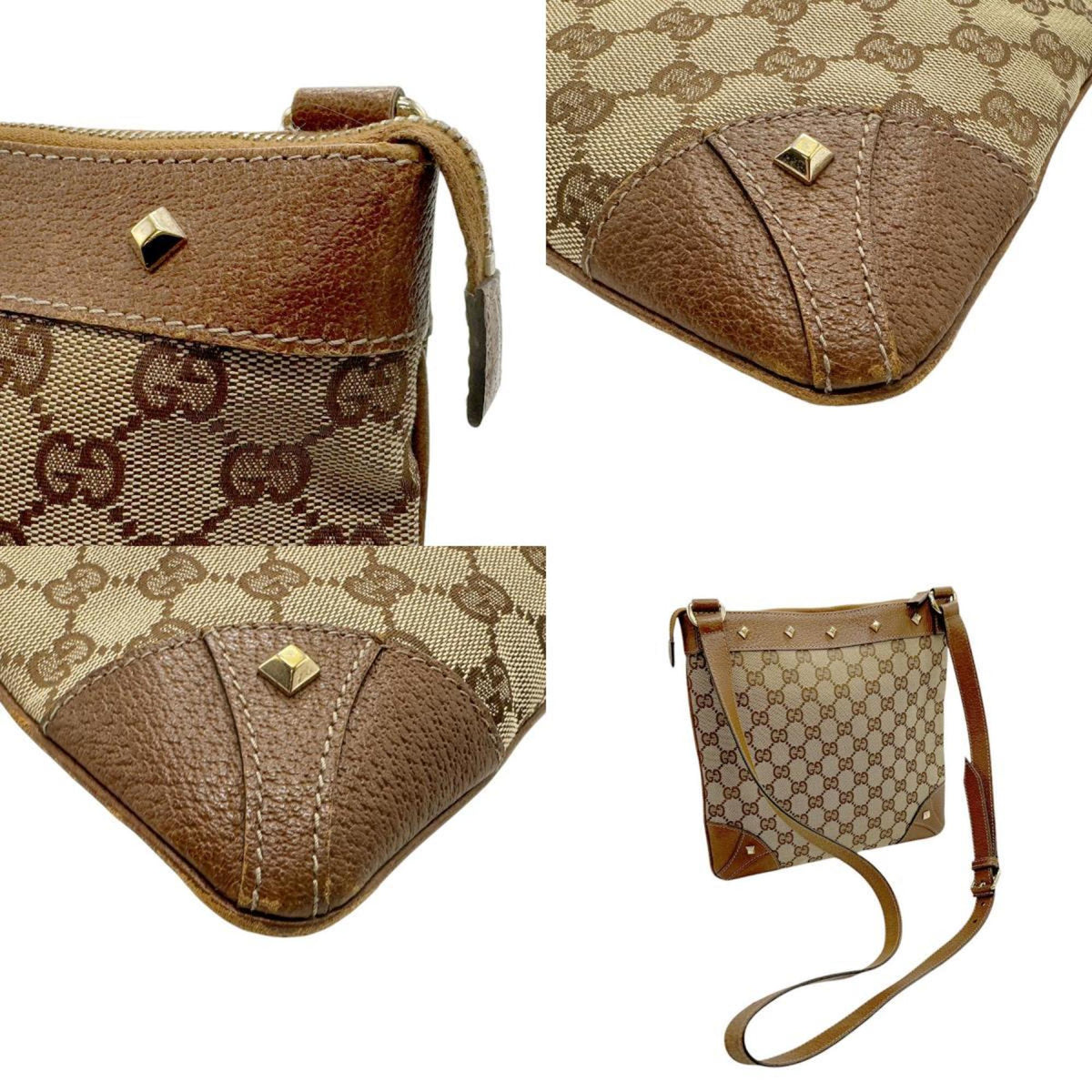 Gucci Brown Gg Canvas Shoulder Bag