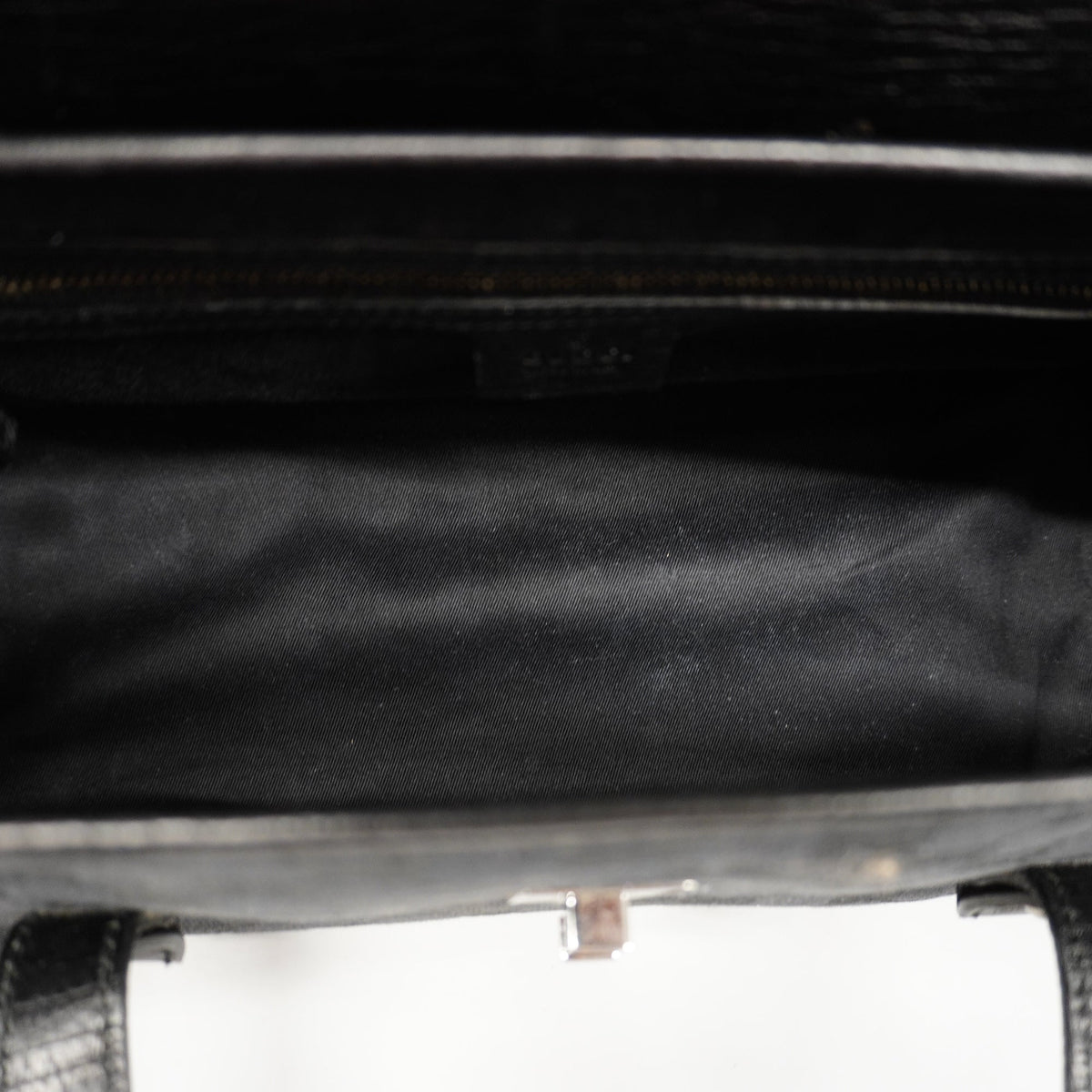 GUCCIAuth Bamboo Handbag 111713 Women's GG Canvas Handbag Black