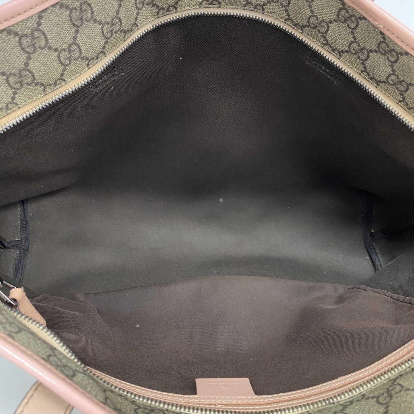 Gucci Brown Pink Pvc Tote Bag