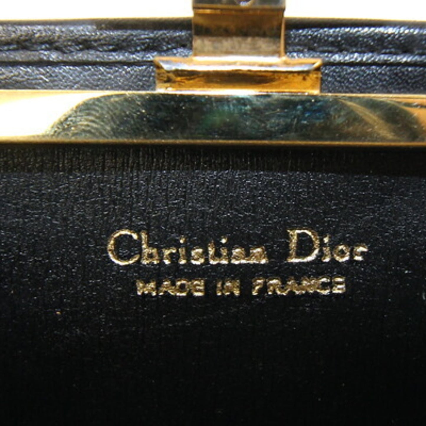 Christian Dior Trotter Black Canvas Leather Coin Purse/Coin Case ()