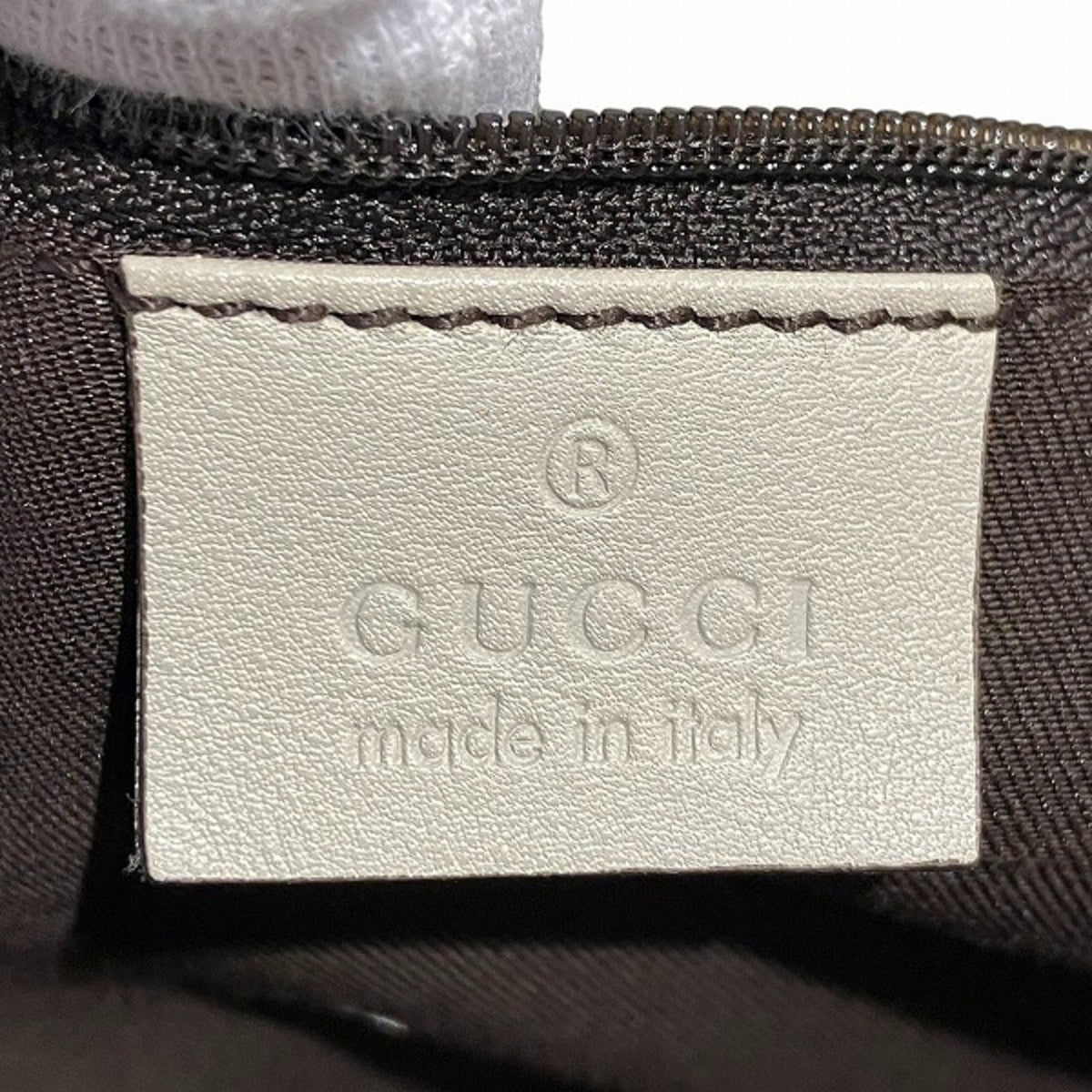 Gucci Beige Ivory Gg Canvas Leather Shoulder Bag Tote Bag