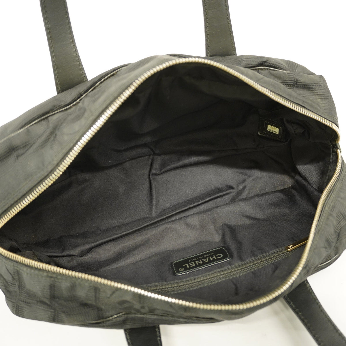 CHANELAuth New Travel Line Handbag Women's Nylon Handbag Black