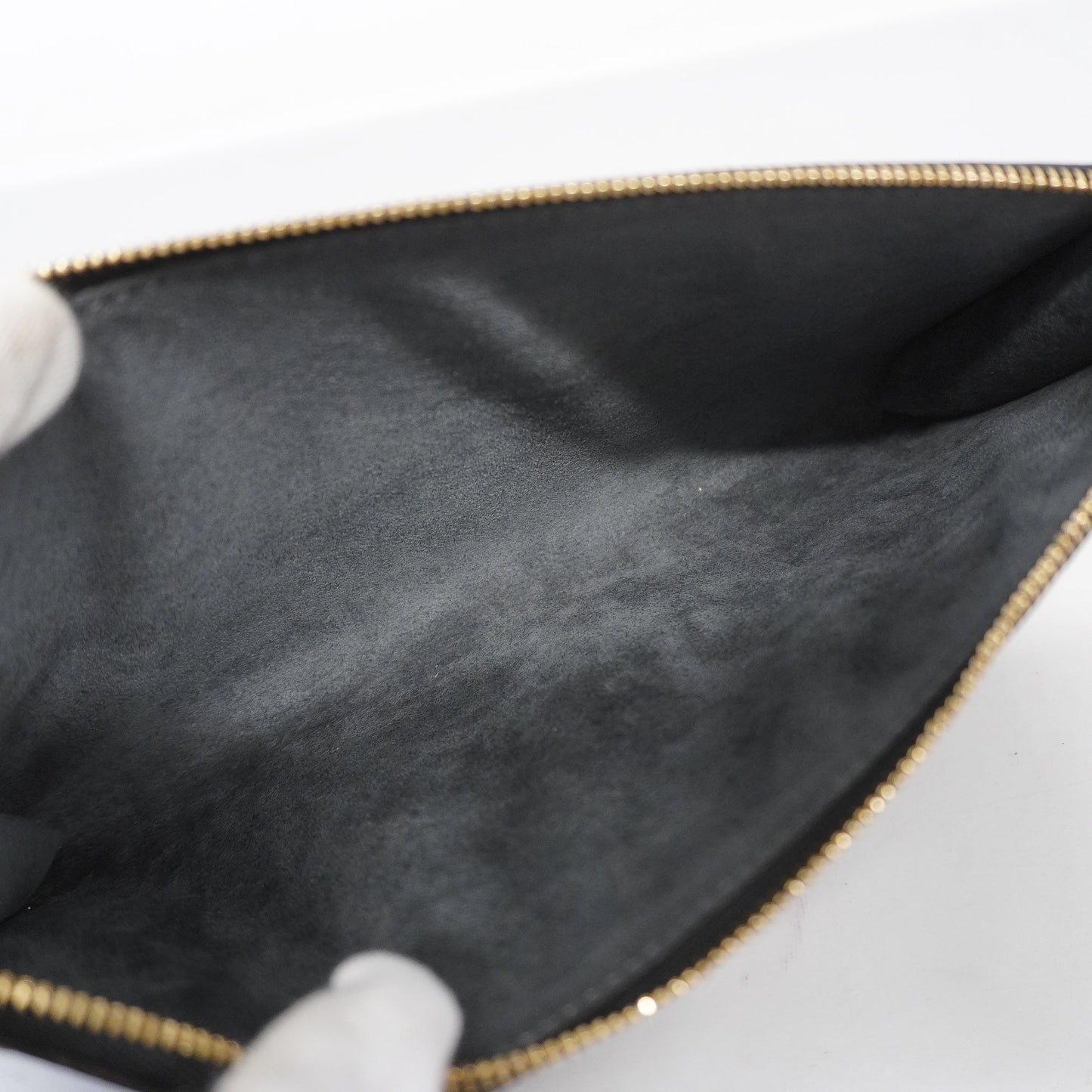 LOUIS VUITTONAuth Epi Pochette Accessoir M52942 Women's Pouch Noir