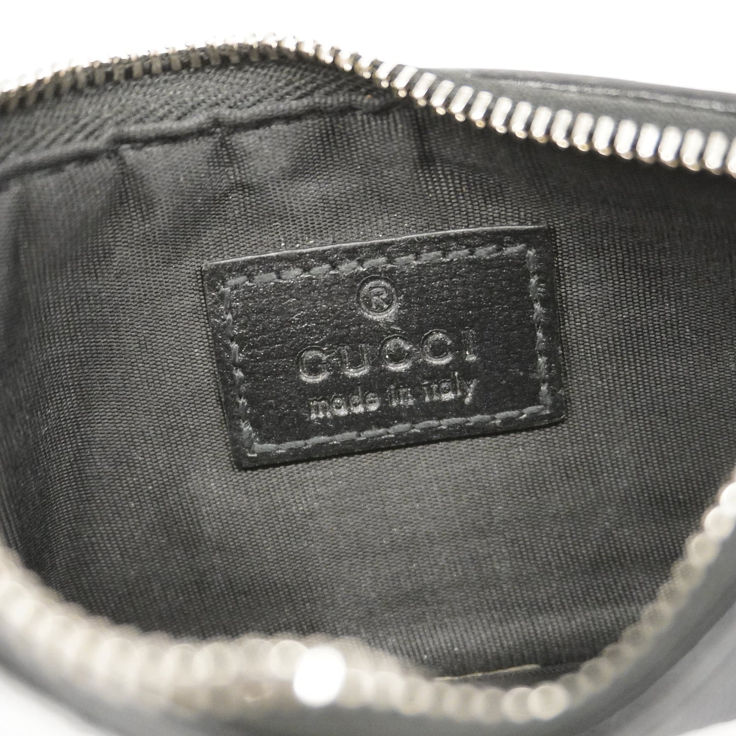 GUCCI Interlocking G 697717 Silver Hardware Women's GG Supreme coin Case