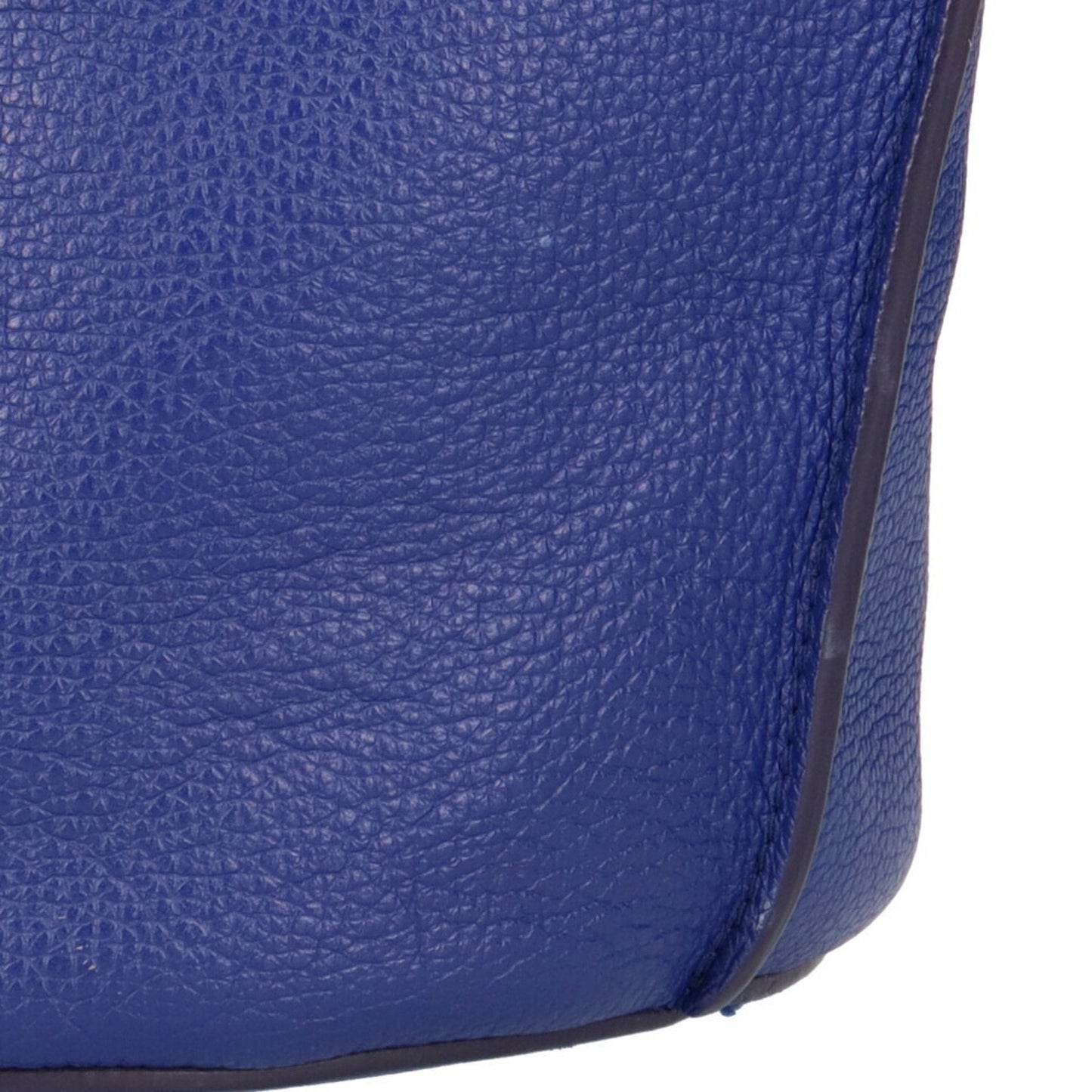 Celine baguette shoulder bag leather cobalt ladies