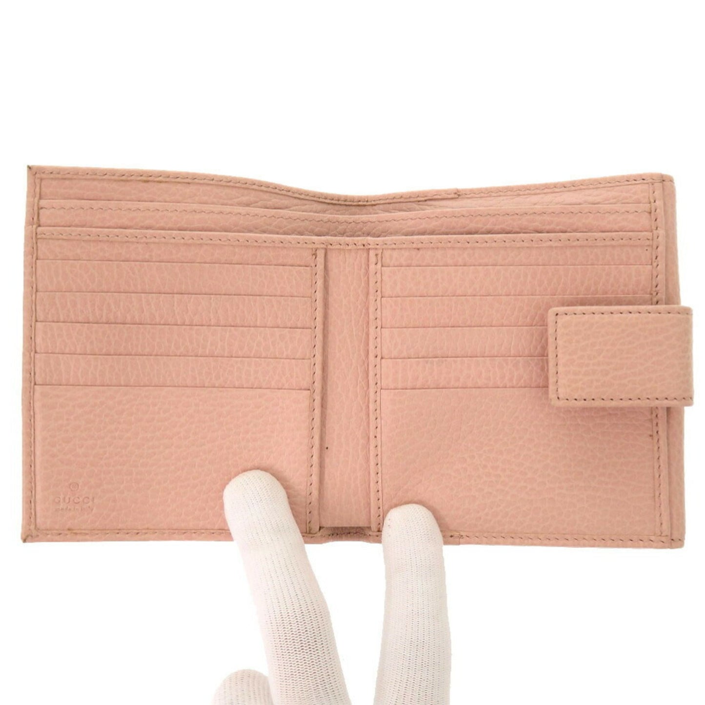 Gucci Pink Leather Wallet (Bi-Fold)
