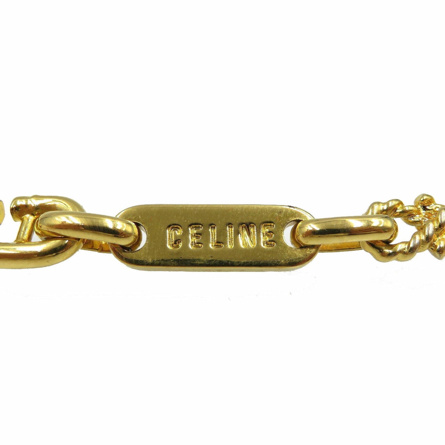 Celine metal gold necklace